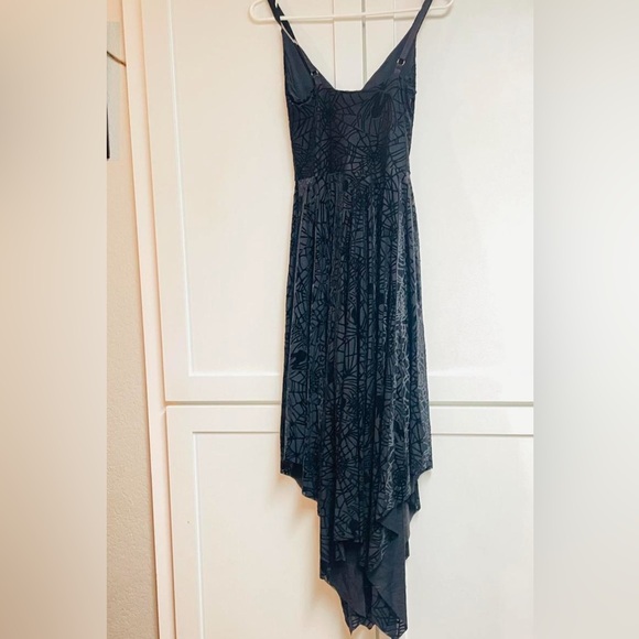 Blackmilk Burned Velvet Spiderweb Handkerchief Dress - Picture 2 of 4